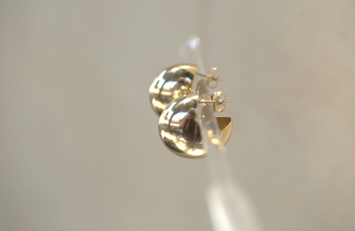 Chunky Huggie Hoop Earrings
