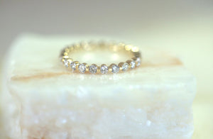 Floating Diamond Eternity Band