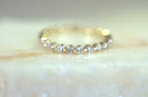 Floating Diamond Eternity Band