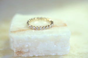 Floating Diamond Eternity Band