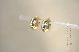 Chunky Huggie Hoop Earrings