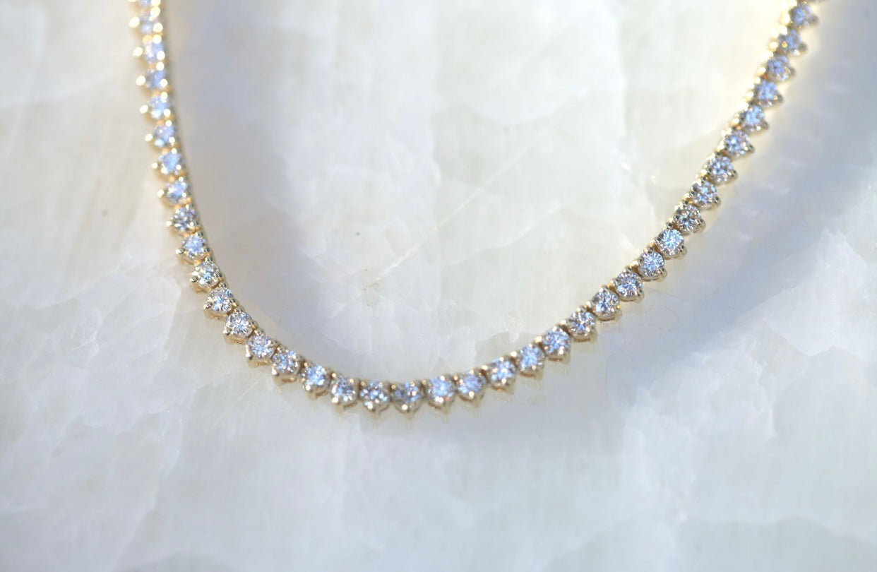 5.9ctw Lab Diamond Tennis Necklace