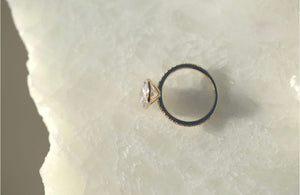 3.45ct Oval Lab Diamond Bezel Engagement Ring