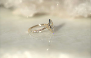 3.45ct Oval Lab Diamond Bezel Engagement Ring