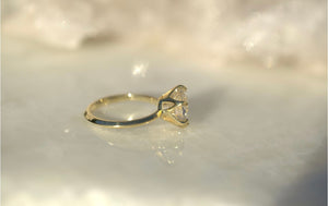 3.01CT Round Solitaire Lab Diamond Engagement Ring