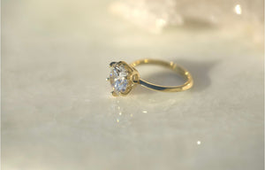 3.01CT Round Solitaire Lab Diamond Engagement Ring