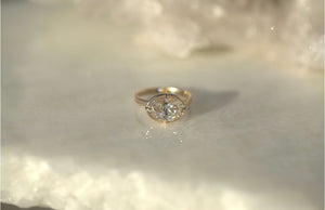 3.05CT Oval Lab Diamond East West Engagement Ring