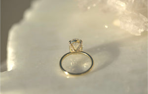 3.01CT Oval Lab Diamond Engagement Ring