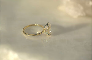 3.01CT Oval Lab Diamond Engagement Ring