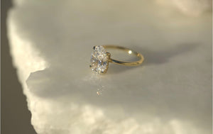 3.01CT Oval Lab Diamond Engagement Ring