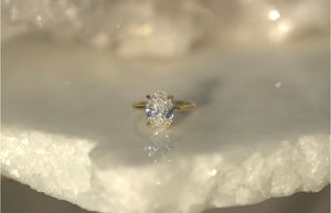 3.01CT Oval Lab Diamond Engagement Ring