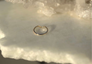Curved Contour Diamond Eternity Wedding Band
