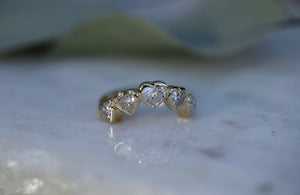 True Love Heart Lab Diamond Band
