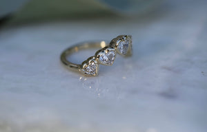 True Love Heart Lab Diamond Band