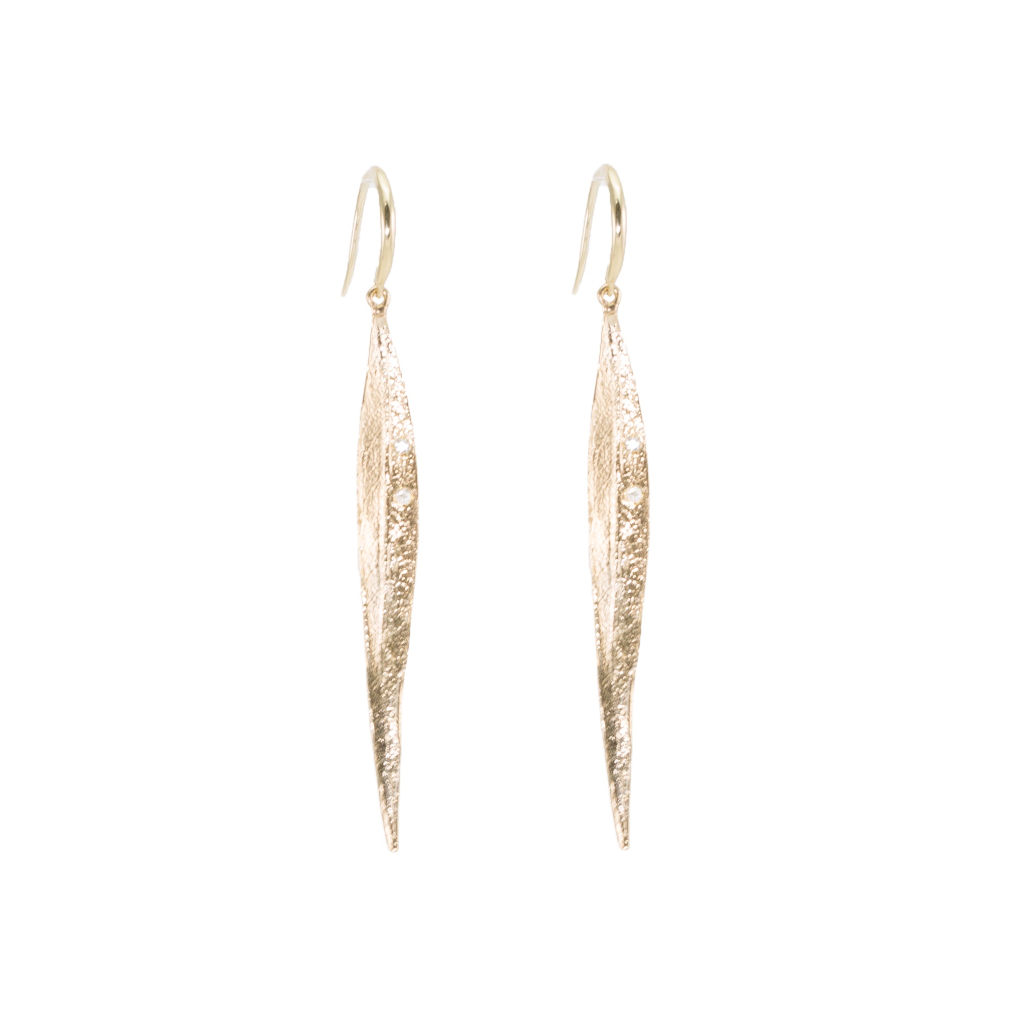 Leaf Diamond Earrings