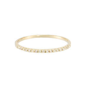 Diamond Semicircle Ring