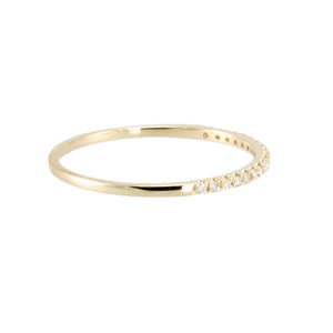 Diamond Semicircle Ring