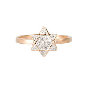 Star of David Diamond Ring