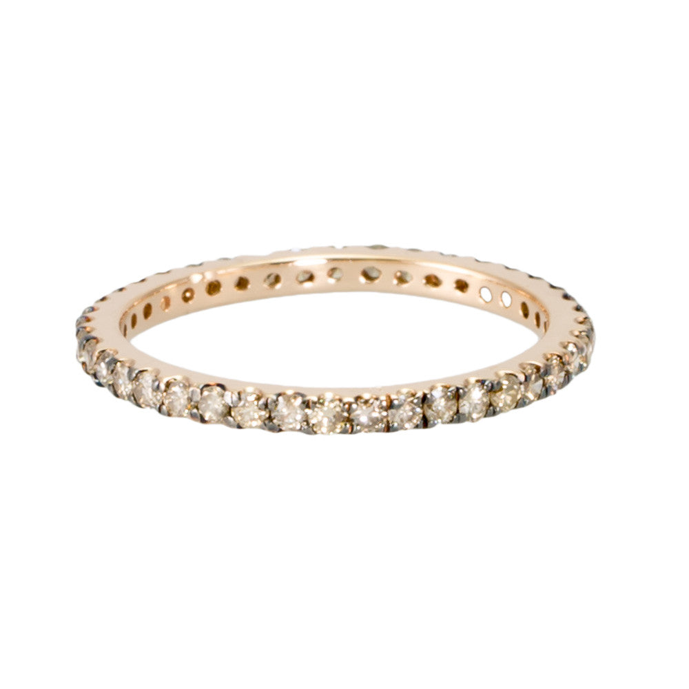 Champagne Diamond Eternity Band