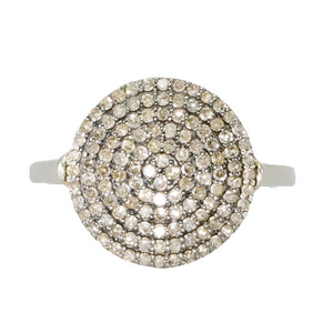 Champagne Diamond Disc Ring