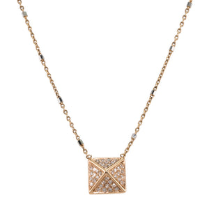 Pyramid Diamond Necklace