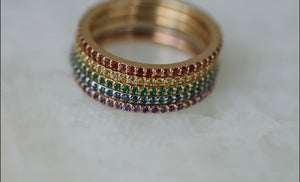 Build Your Own Rainbow Eternity Band