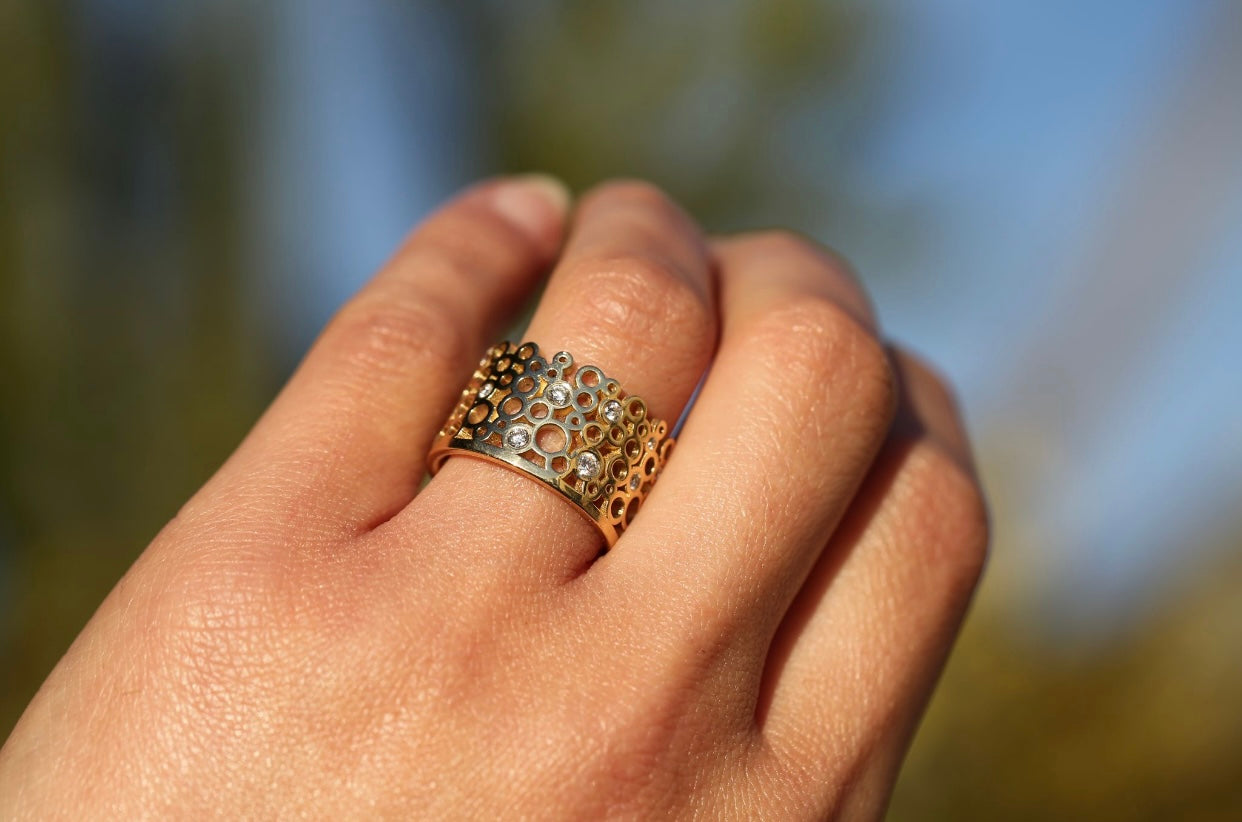 Bubble Diamond Band