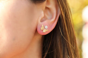 Butterfly Stud Earrings