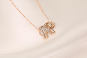 Lucky Elephant Diamond Necklace