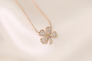 Lucky Clover Diamond Necklace