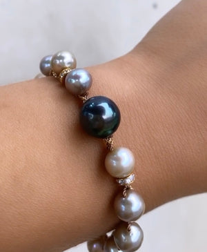 Tahitian & Freshwater Pearl Bracelet