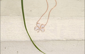 Lucky Clover Diamond Necklace