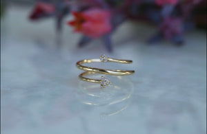 Arrow Wrap Diamond Ring