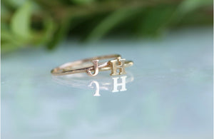 Block Initial Letter Ring