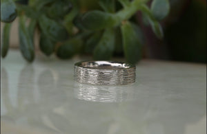 Men's Textured Band - 6.5mm