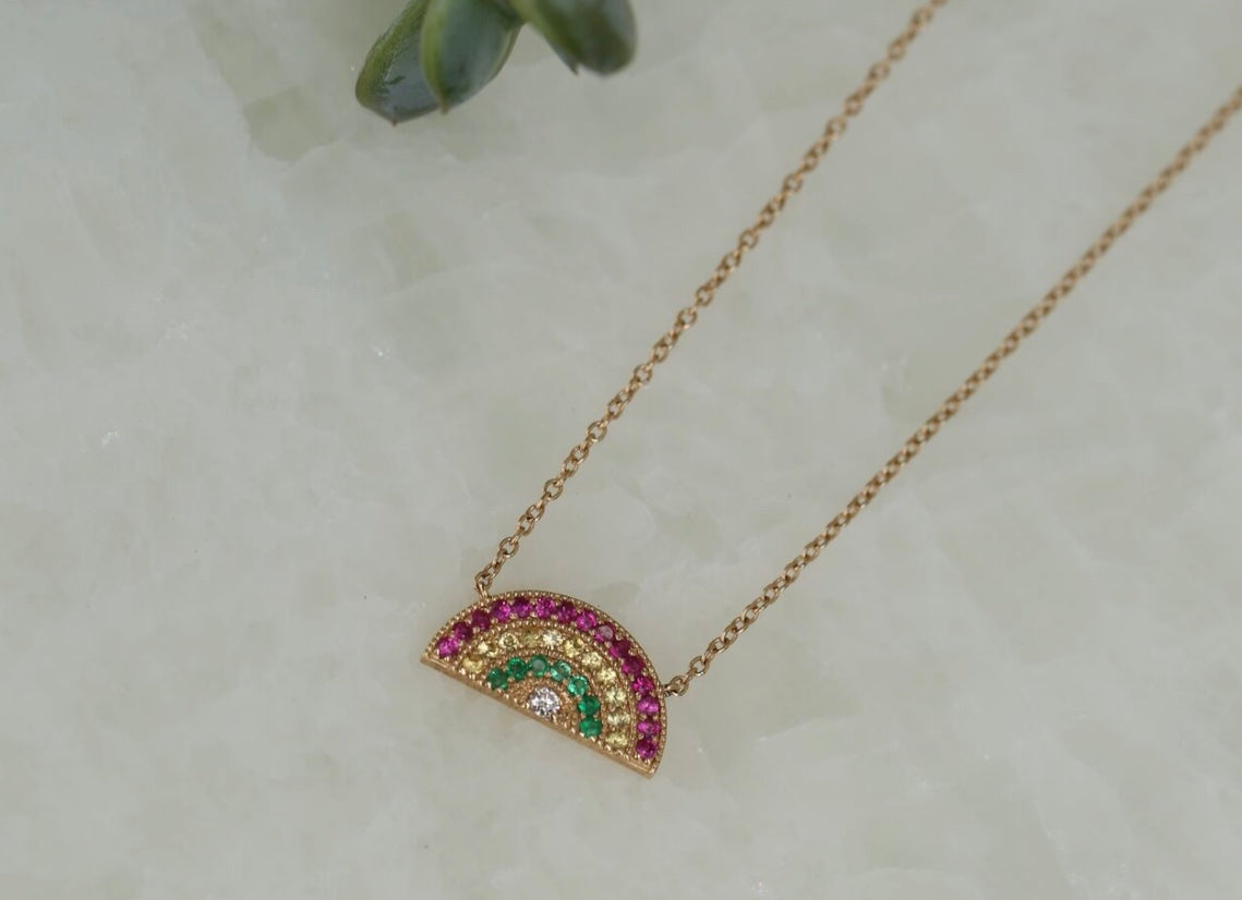 Small Rainbow Necklace