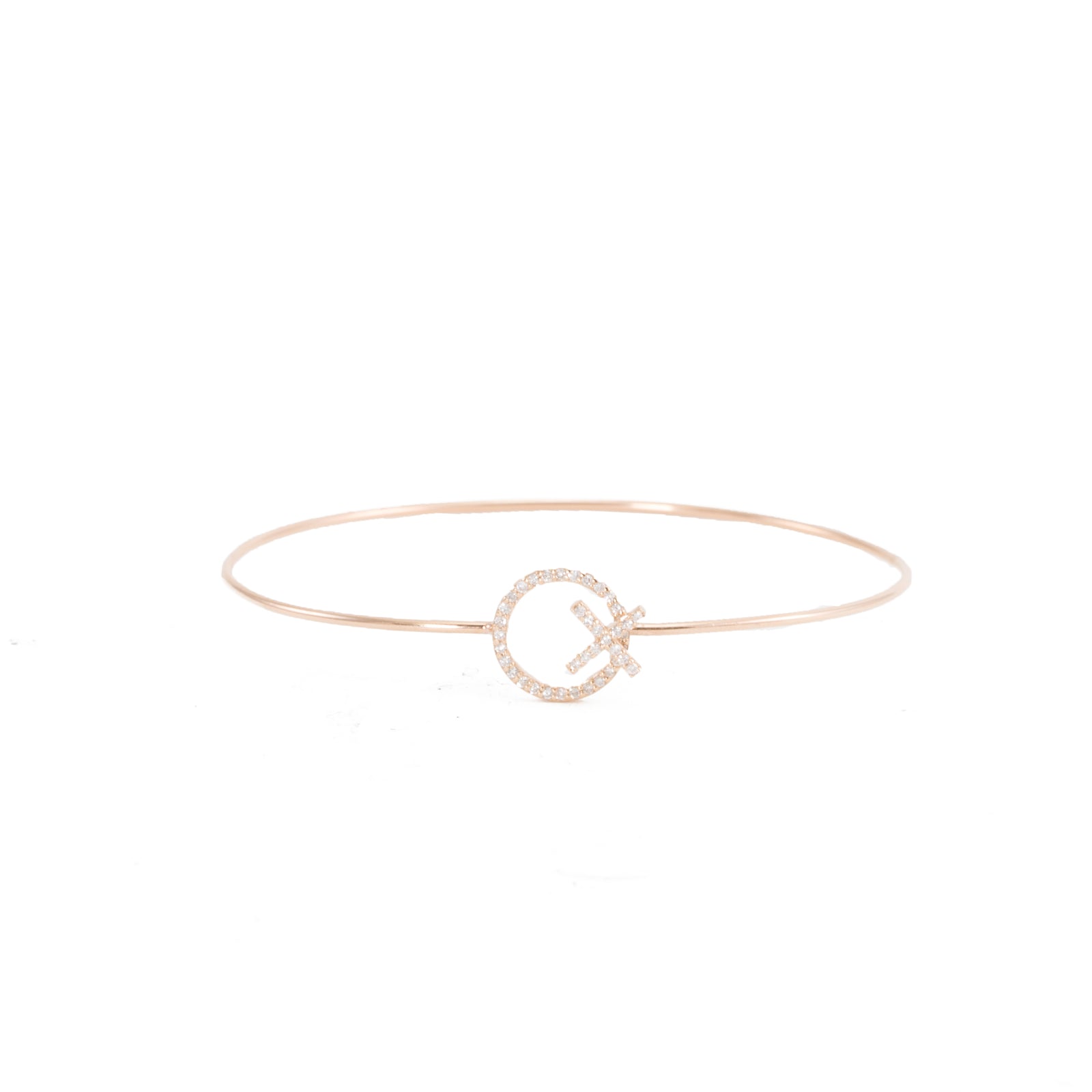 XO Diamond Cuff Bracelet