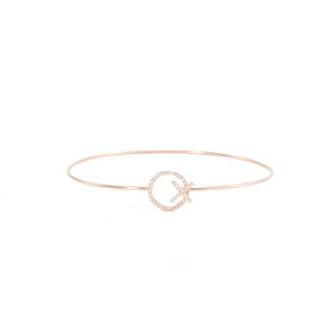 XO Diamond Cuff Bracelet