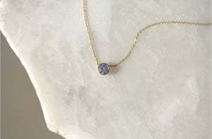 1.06ct Lab Diamond Bezel Set Solitaire Necklace