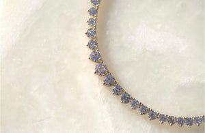 9.45CTW Graduating Lab Diamond Tennis Necklace