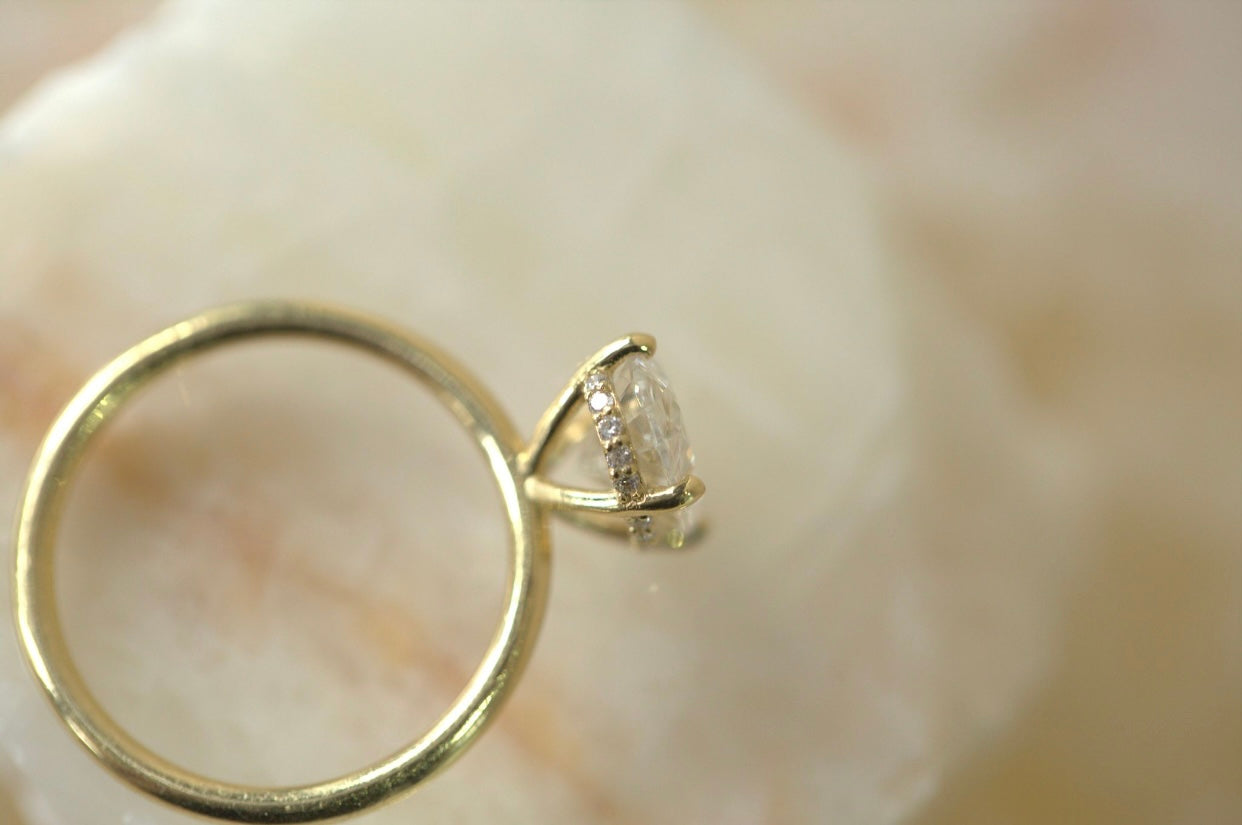 2.02ct Oval Lab Diamond Engagement Ring