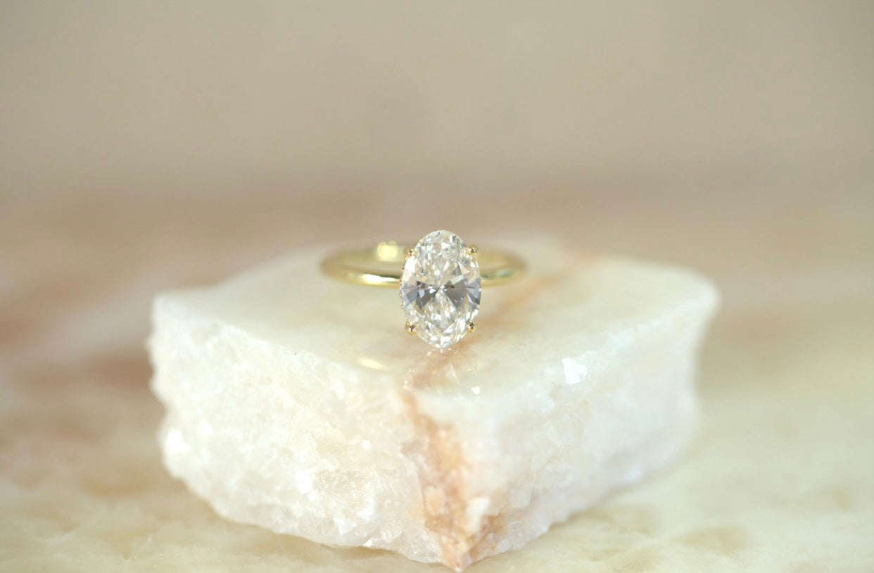 2.02ct Oval Lab Diamond Engagement Ring