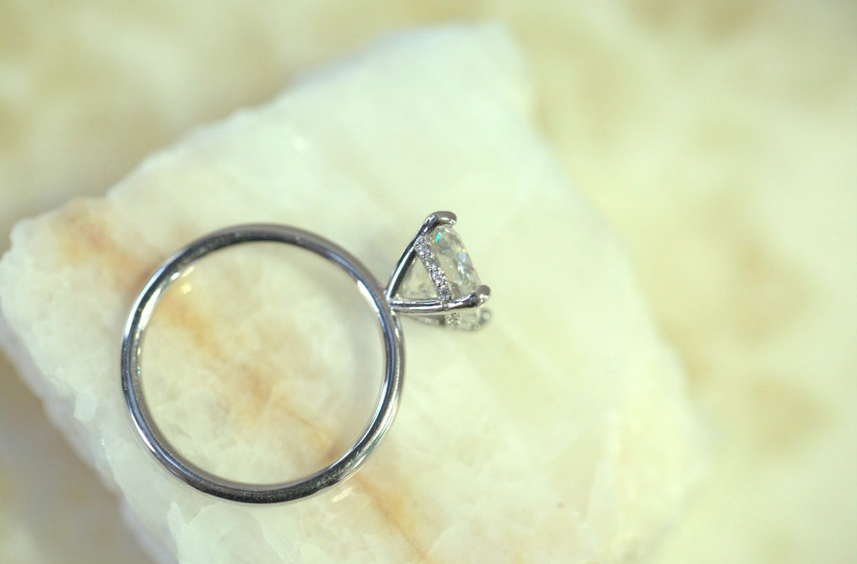 2.09ct Cushion Lab Diamond Engagement Ring