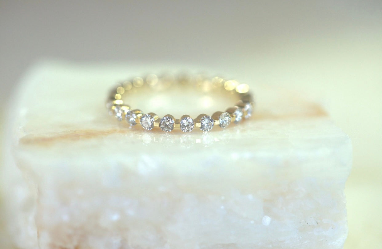 Floating Diamond Eternity Band
