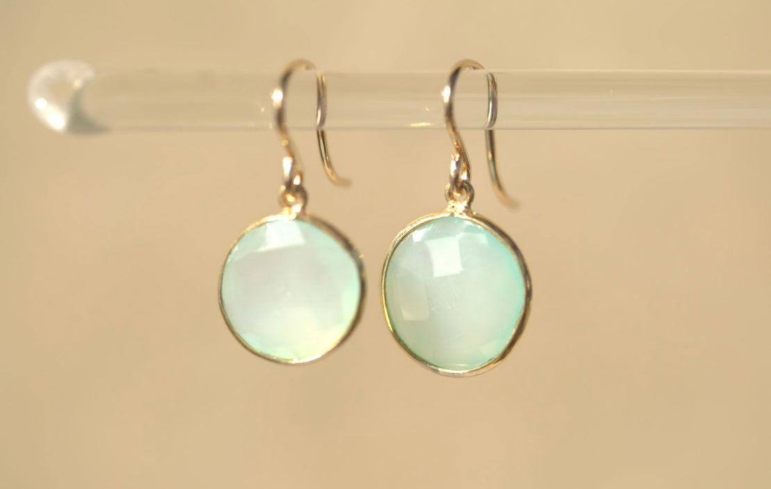 Assorted Bezel Gemstone Drop Earrings