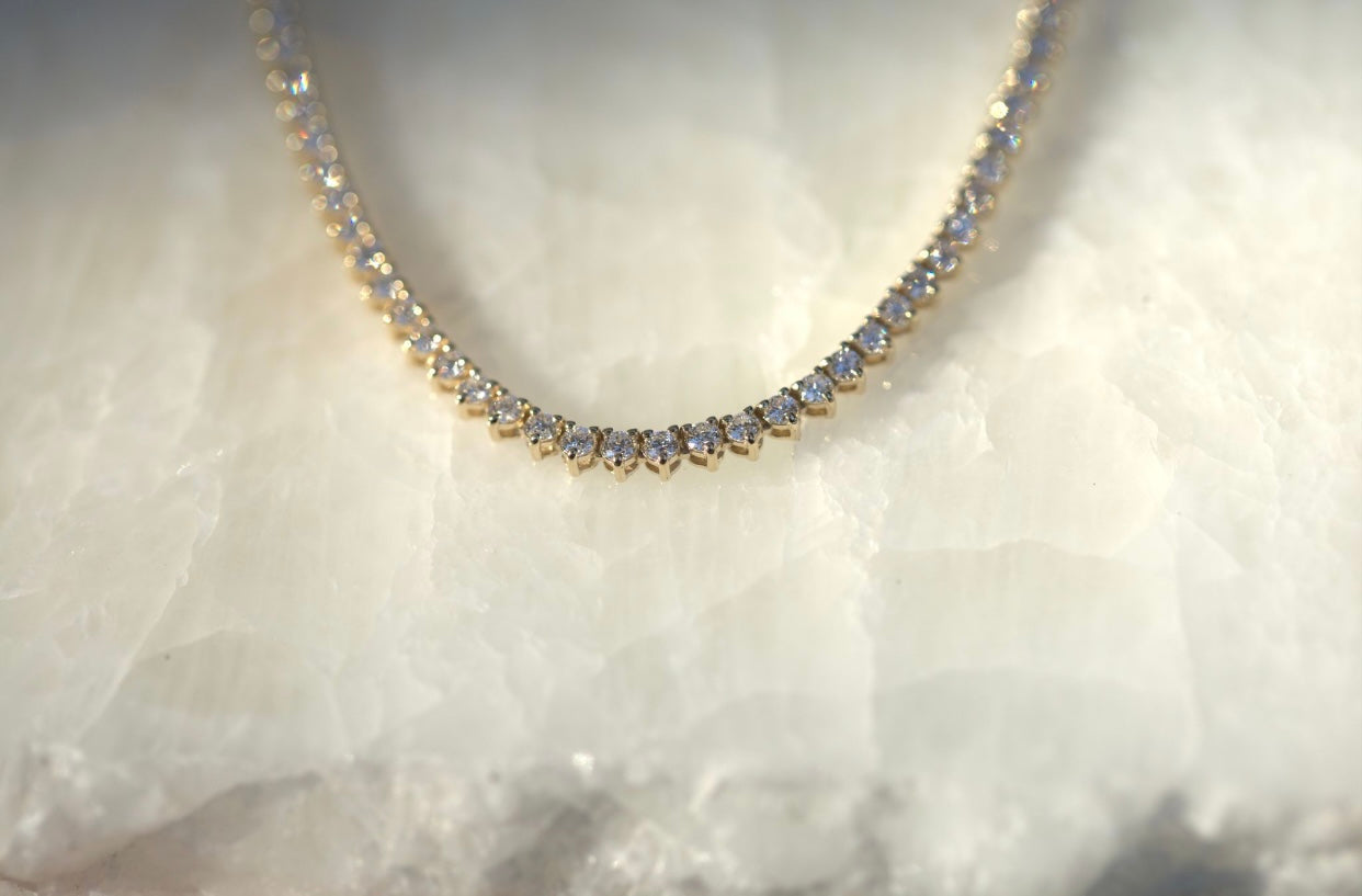 5.9ctw Lab Diamond Tennis Necklace