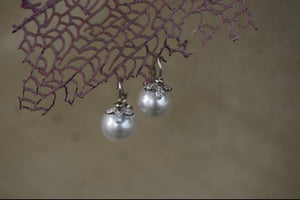 Akoya Pearl & Diamond Drop Earrings