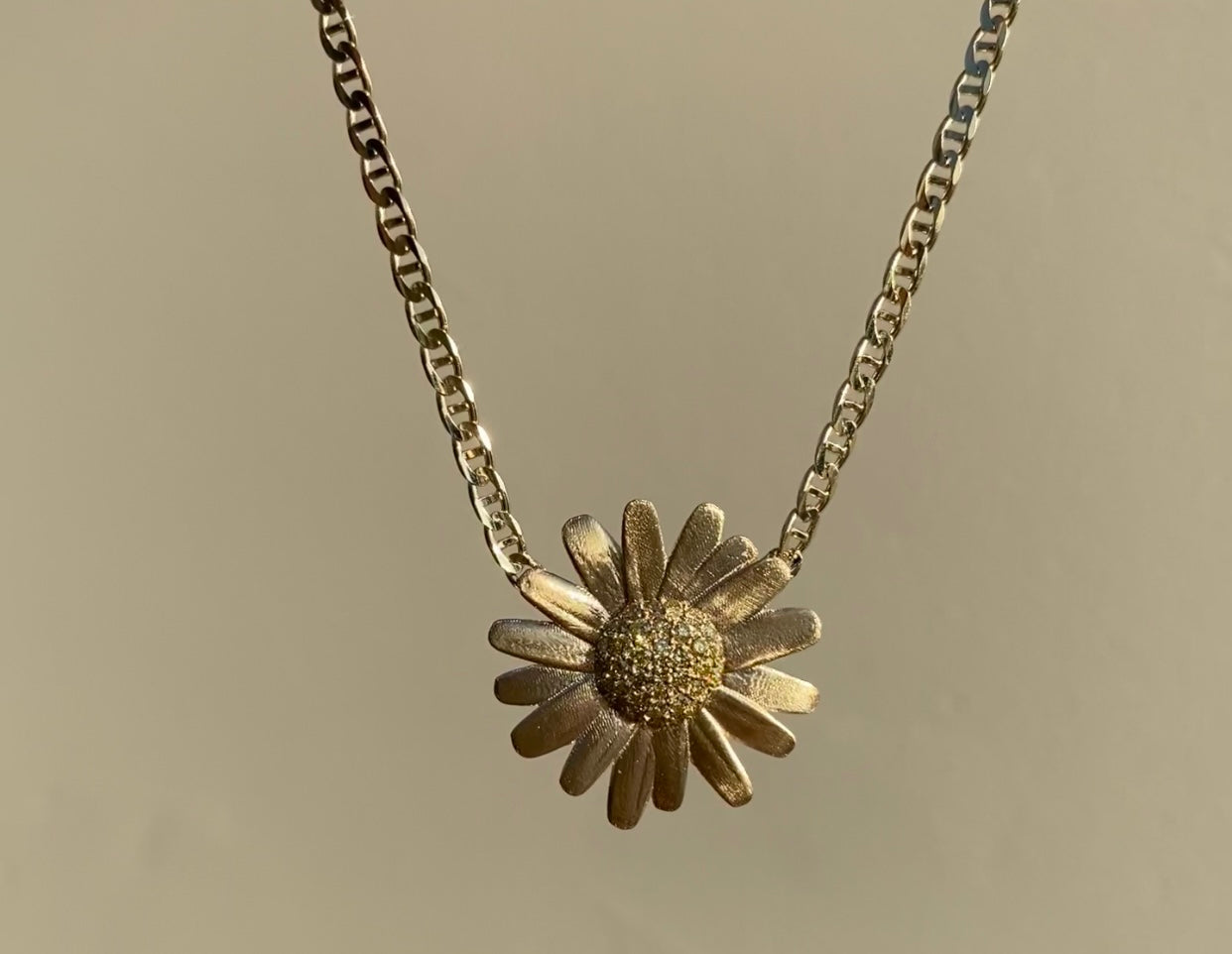 Daisy Yellow Diamond Necklace