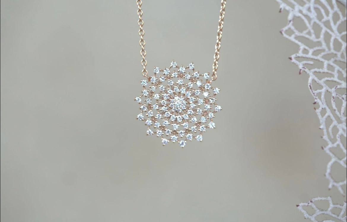 Starburst Diamond Necklace