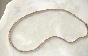 9.45CTW Graduating Lab Diamond Tennis Necklace